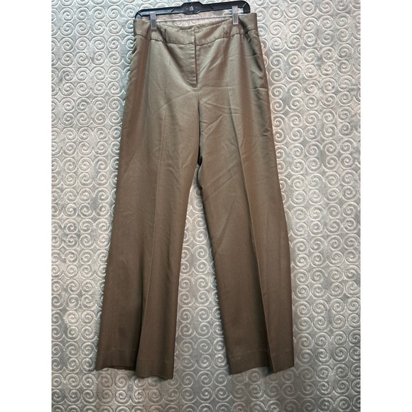 T Tahari Pants - Womens Dress Pants Brown‎ Wide Leg Career Work Size 10